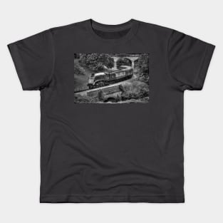 Sir Nigel Gresley - Black and White Kids T-Shirt